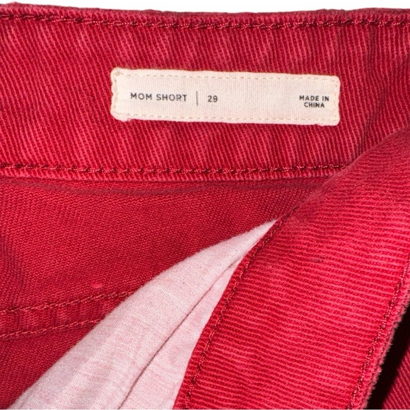 Pacsun High Waist Red Mom Short - Picture 4 of 5